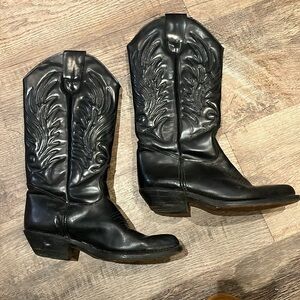 Vintage leather “cowgirl” “cowboy” boots